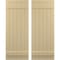 Ekena Millwork Americraft 6-Board, 2 Batten Exterior Real Wood Joined Board-n-Batten Shutters, ARW101BB621X37NTH, PR ARW101BB621X37NTH - alternate 1